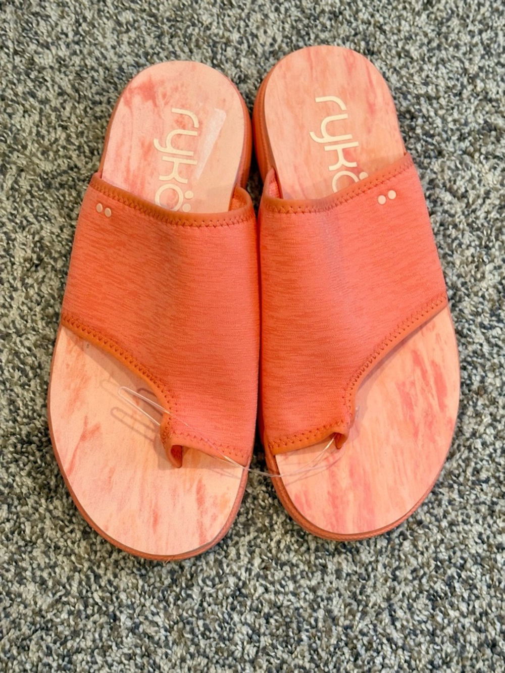 Ryka Margo Slide Toe Loop Sport Sandals New